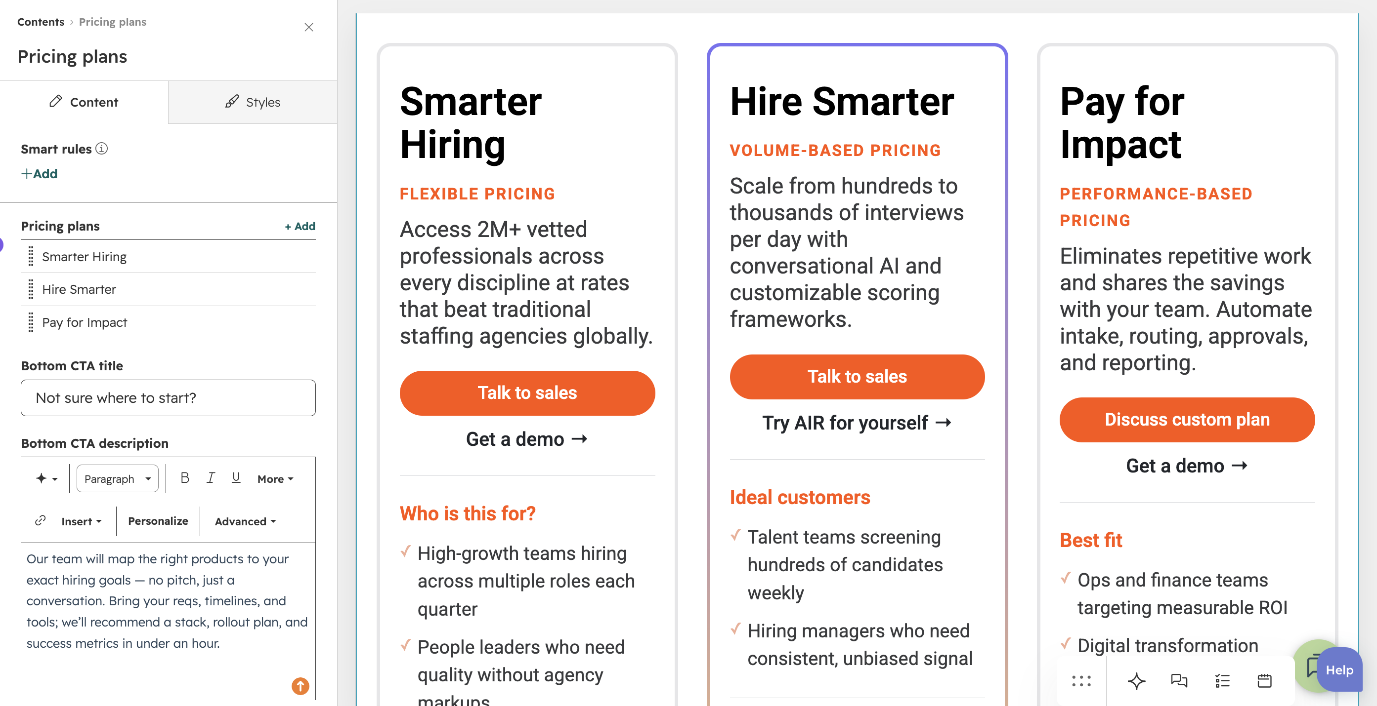 Pricing Plans