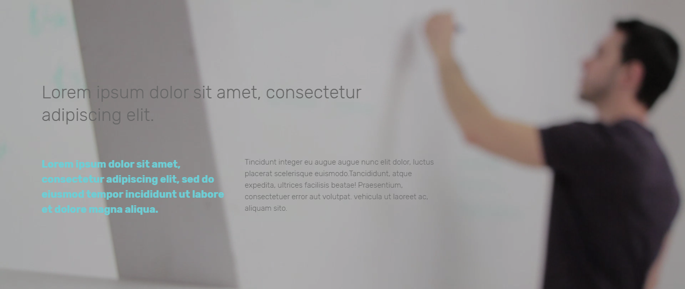 Modularized - Background video left Content