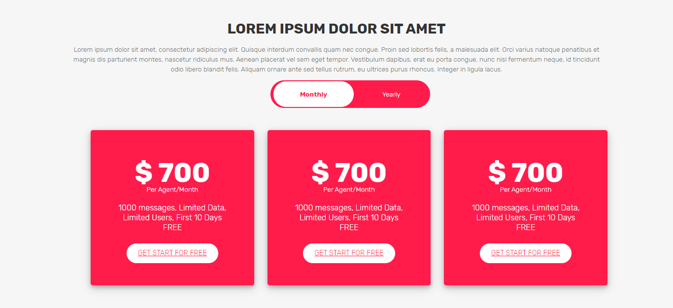 Modularized - Plans and Pricing with tab switch
