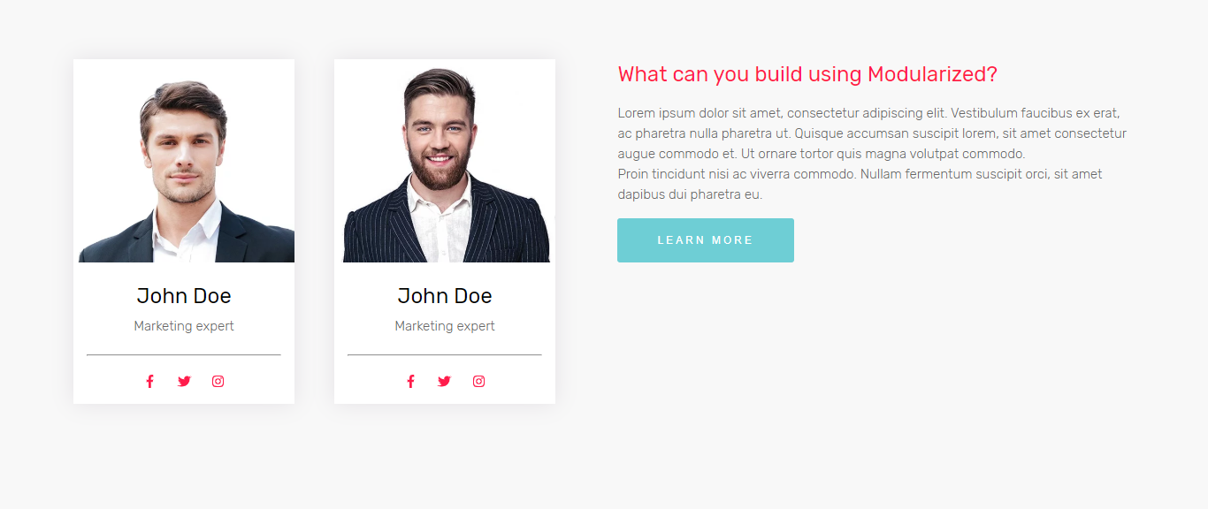 Modularized - Team Module 2member content
