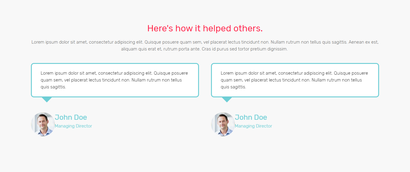 Modularized - Testimonials Module