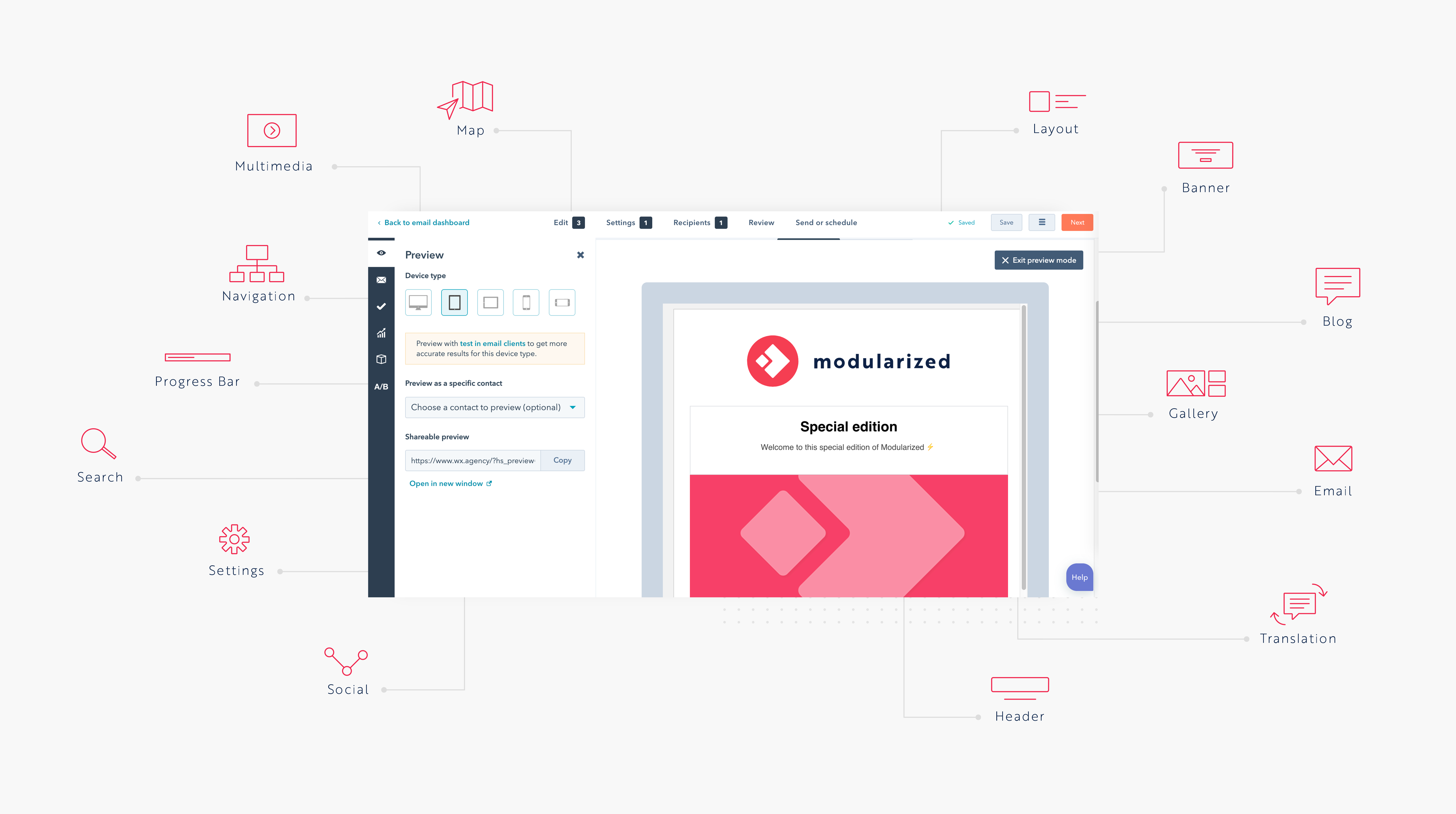 Modularized Email Template