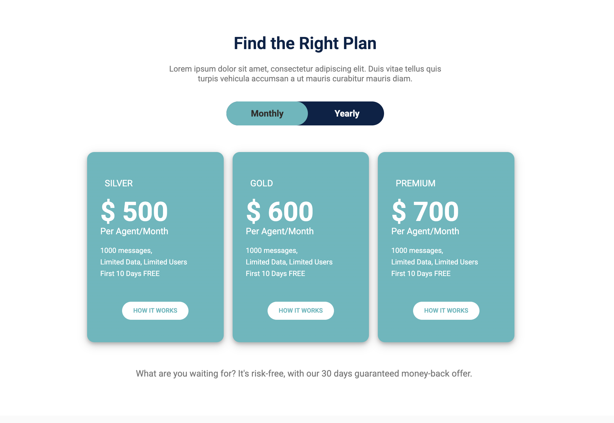 Dynamic Pricing Toggles