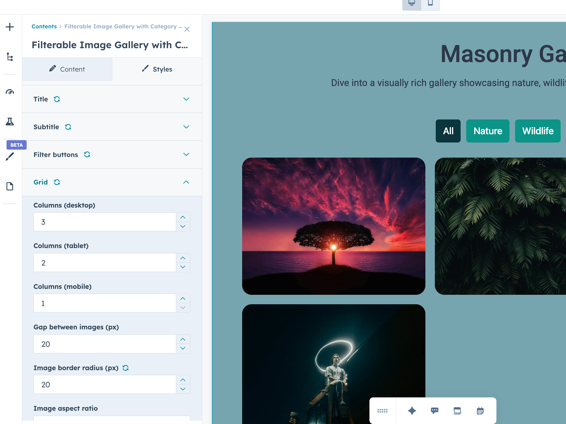 Masonry Grid Layout