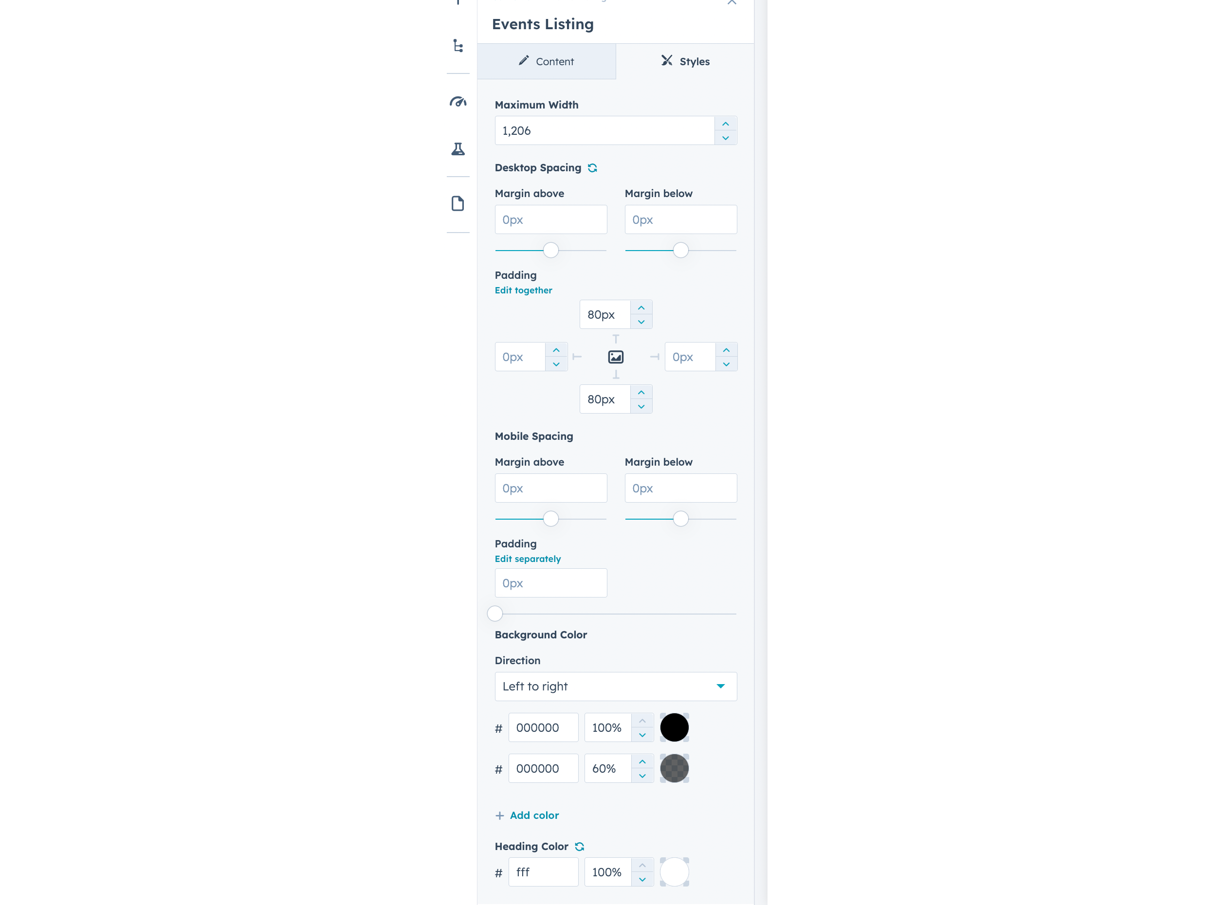 Customizable Styling